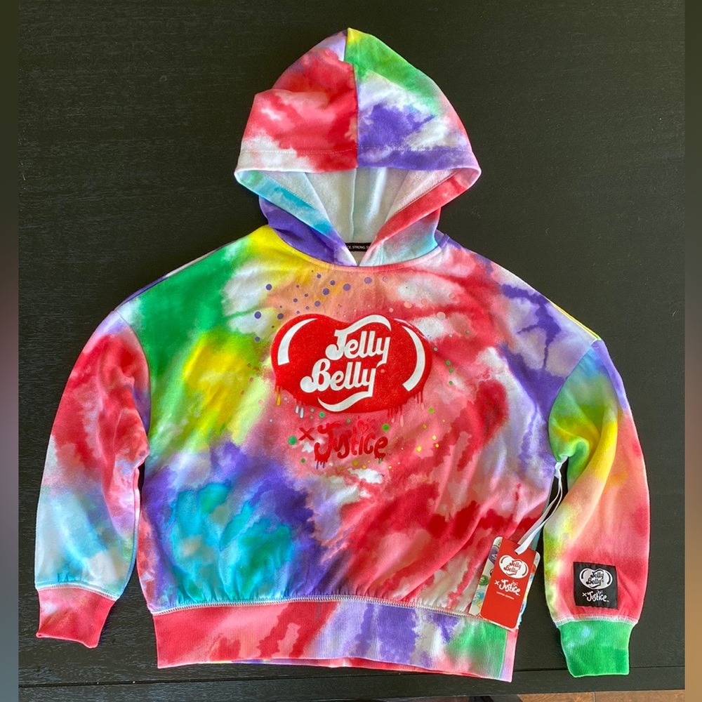 XS  (5/6) Jelly Belly X Justice Tie Dye Hoodie Little Girl Toddler